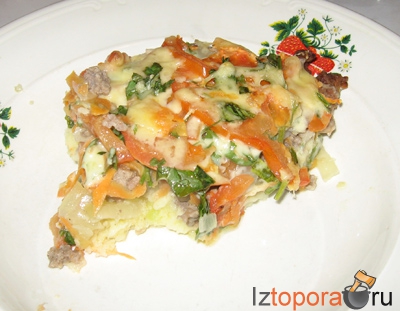 Картофельная лазанья - Блюда из фарша - Горячие блюда - Рецепты - Кулинарные рецепты - Из Топора.RU