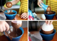 Как сделать шоколадные стаканчики для мороженого