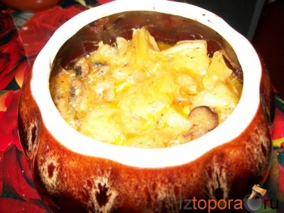 Картофельное рагу с сыром в горшочках - Блюда из говядины, телятины - Горячие блюда - Рецепты - Кулинарные рецепты - Из Топора.RU